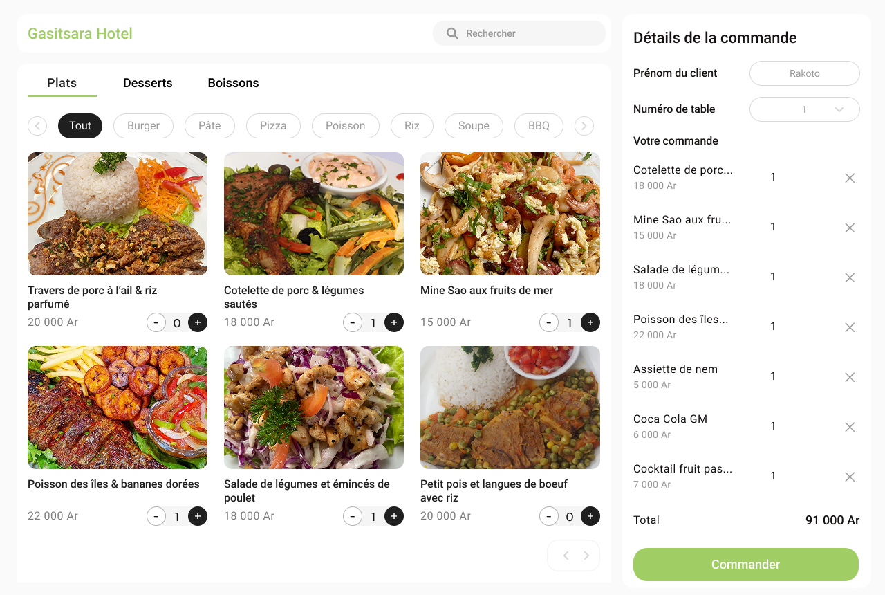 Click Menu ZEN - Interface de commande